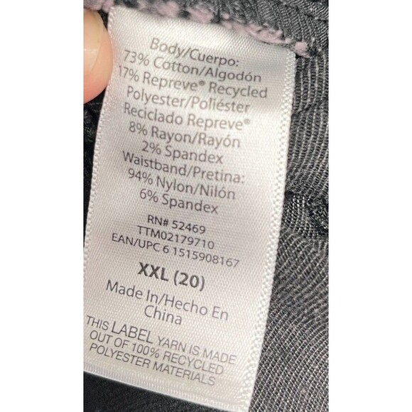 Time And Tru Jeans Size XXL Women's Maternity Charcoal Gray Skinny Cotton Blend - Picture 6 of 7